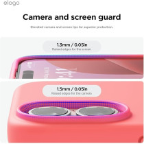 Elago Liquid Silicone For Iphone 16 Case Cover Full Body Protection, Shockproof, Slim, Anti-Scratch Soft Microfiber Lining, Pink