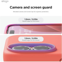 Elago Liquid Silicone For Iphone 16 Case Cover Full Body Protection, Shockproof, Slim, Anti-Scratch Soft Microfiber Lining, Pomelo Pink