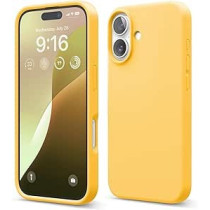 Elago Liquid Silicone For Iphone 16 Case Cover Full Body Protection, Shockproof, Slim, Anti-Scratch Soft Microfiber Lining, Sunshine