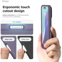 Elago Liquid Silicone For Iphone 16 Pro Case Cover Full Body Protection, Shockproof, Slim, Anti-Scratch Soft Microfiber Lining, Deep Lavender