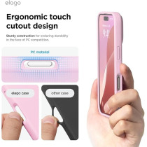 Elago Liquid Silicone For Iphone 16 Pro Case Cover Full Body Protection, Shockproof, Slim, Anti-Scratch Soft Microfiber Lining, Hot Pink