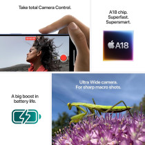 Apple iPhone 16 5G (128 GB, Teal, 6.1 Display) International Version, 1 Year Warranty