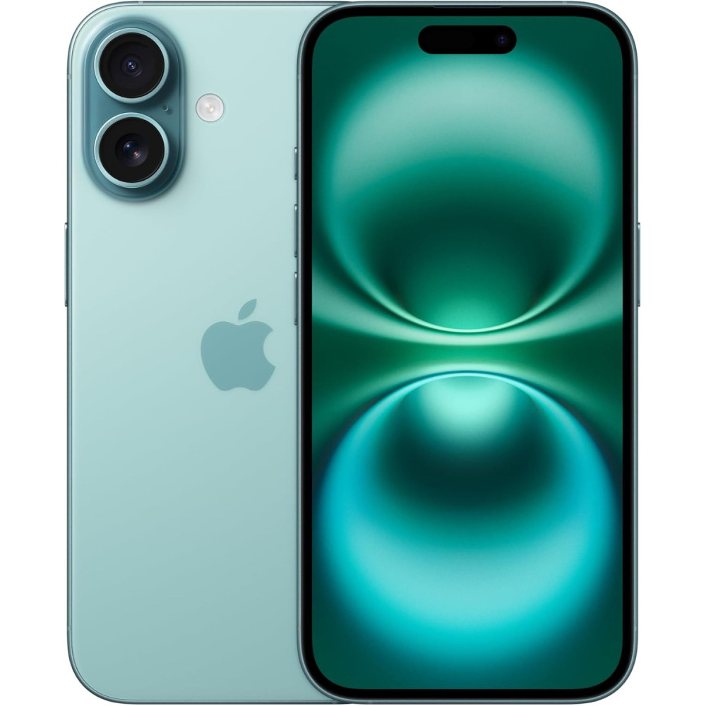 Apple iPhone 16 5G (128 GB, Teal, 6.1 Display) International Version, 1 Year Warranty