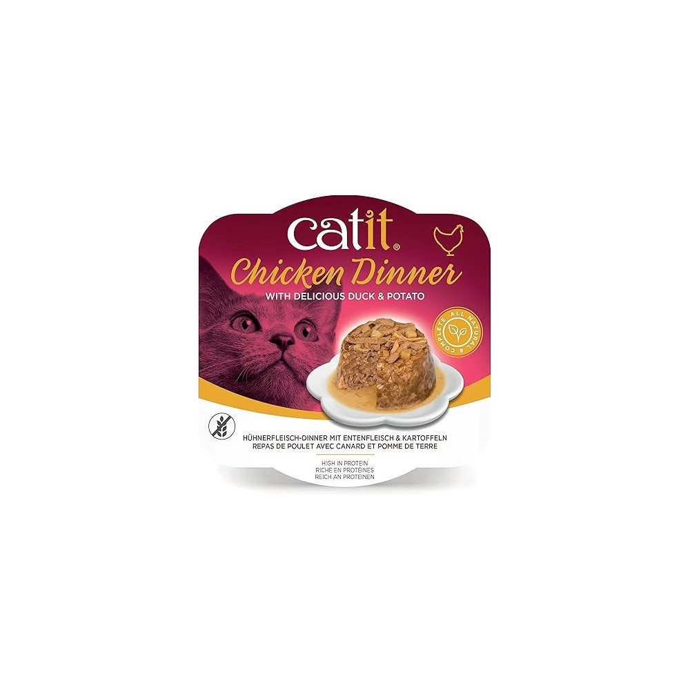 Catit Chicken Dinner Duck And Potato, 80 g, 6 Pieces