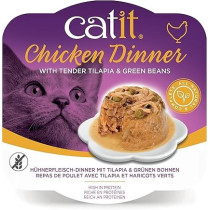 Catit Chicken Dinner Tilapia And Green Beans, 80g, 6 Pieces