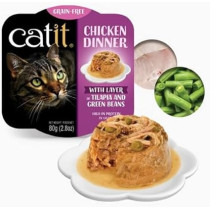 Catit Chicken Dinner Tilapia And Green Beans, 80g, 6 Pieces