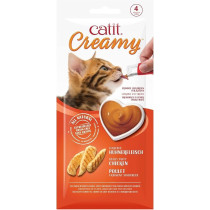 Catit Creamy Lickable Chicken Treats For Cats, Pack Of 12