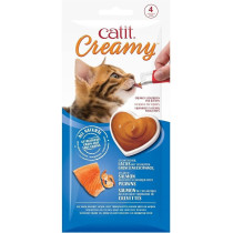 Catit Creamy Lickable Treats Atlantic Salmon With Prawns, Pack Of 12