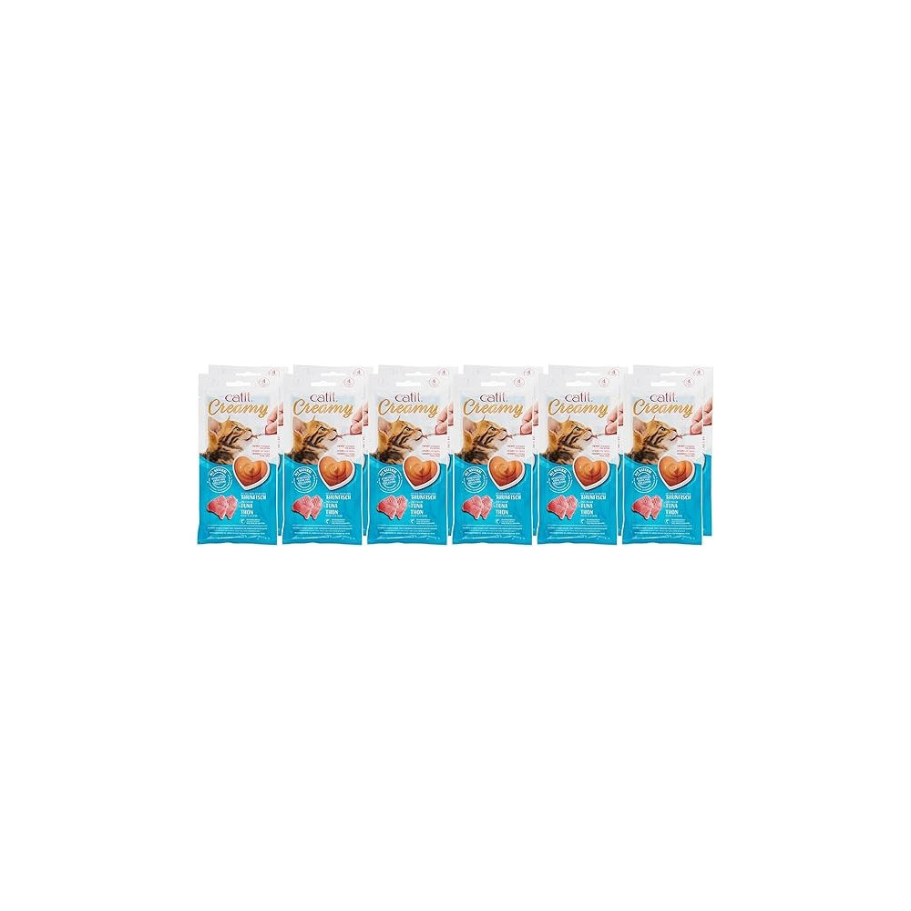 Catit Creamy Lickable Treats Tuna For Cats, 10 g, Pack Of 12