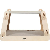 Zolux Cat Lodge 4 Fsc 3-In-1 Hut Cat Scratching And Houses, Cream