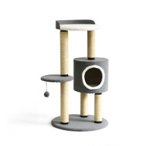 All For Paws Cat Tree New Connector Serie 4, Brown/Grey