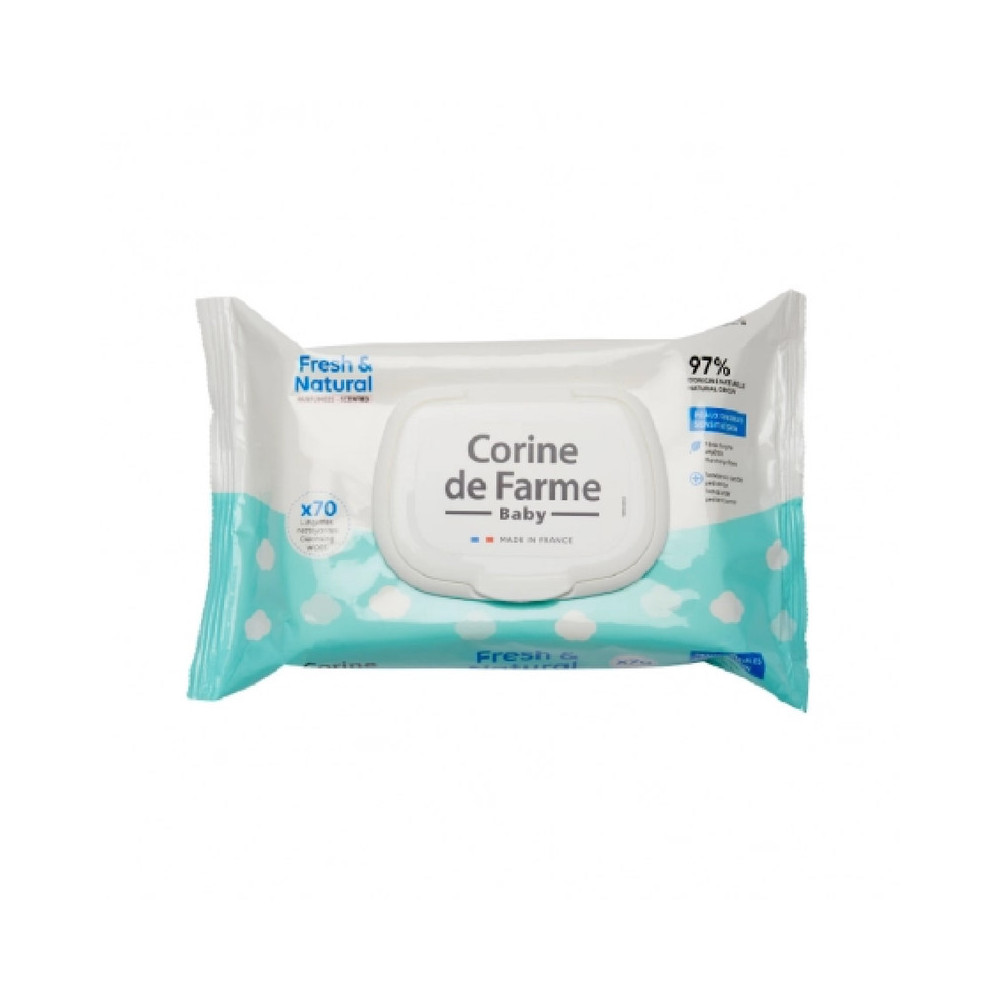Corine De Farme Baby Fresh And Natural 70 Wipes