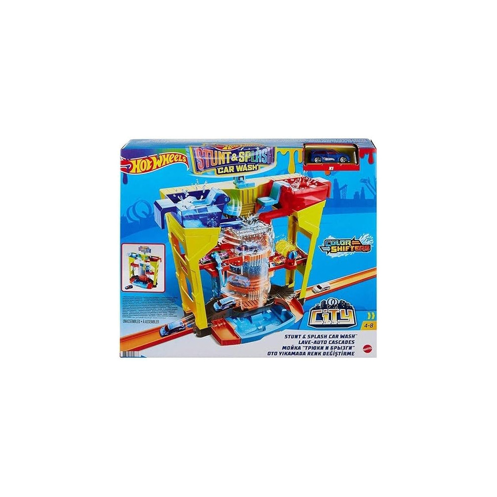 Hot Wheels Stunt And Splash Car Wash Playset For Kids