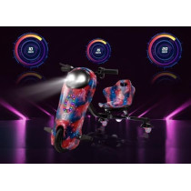 Mytoys 36V Drifting Scooter 3 Wheel Electric Scooter, Purple/Blue