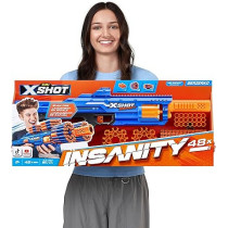 X-Shot Insanity Berzerko 6 Shot 48 Darts, Multicolour