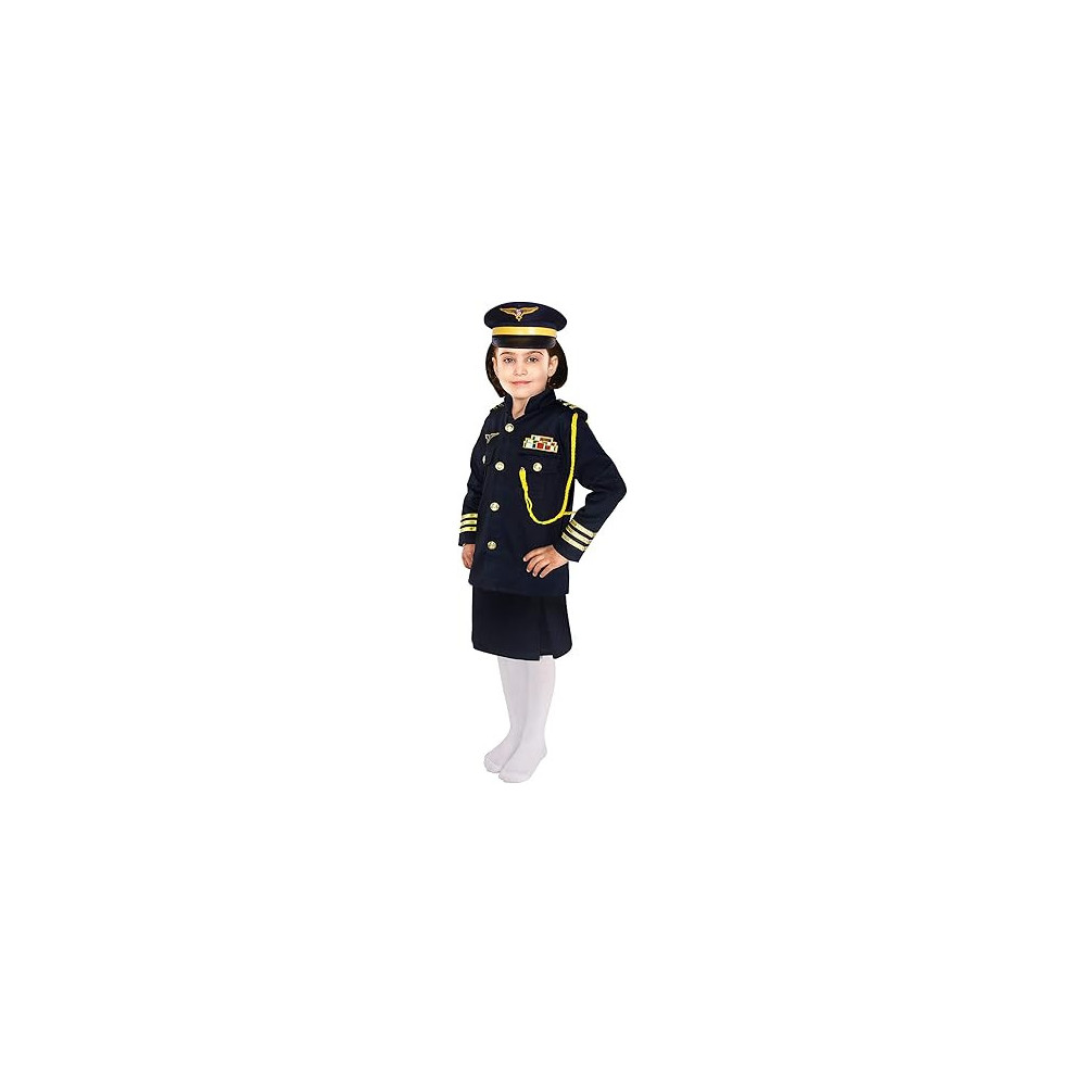 Pilot Costume Skirt Style For Girls, Black