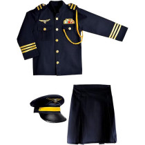 Pilot Costume Skirt Style For Girls, Black
