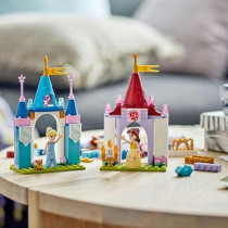 Lego 43219 Disney Princess Creative Castlesâ€‹, Toy Castle Playset With Belle And Cinderella Mini-Dolls And Bricks Sorting Box, Travel Toys For Kids, Multicolour