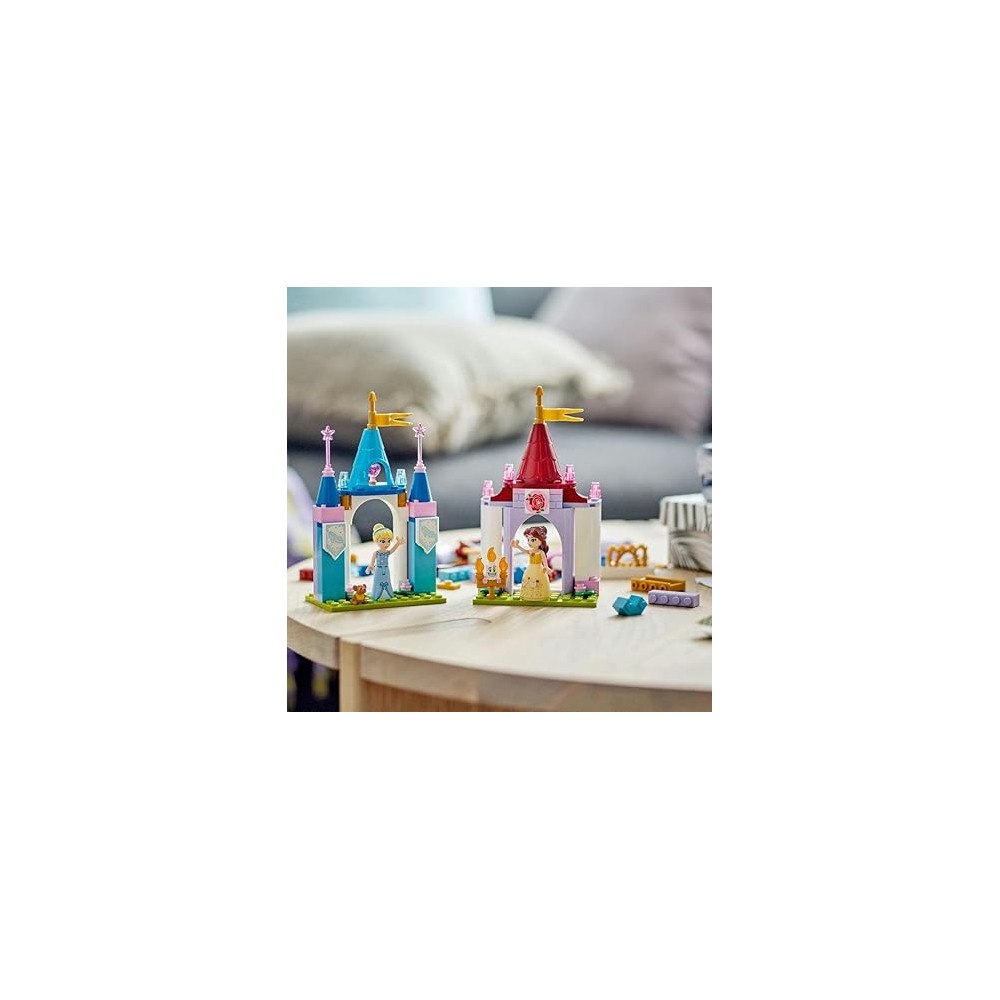 Lego 43219 Disney Princess Creative Castles​, Toy Castle Playset With Belle And Cinderella Mini-Dolls And Bricks Sorting Box, Travel Toys For Kids, Multicolour