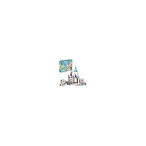 Lego 43219 Disney Princess Creative Castlesâ€‹, Toy Castle Playset With Belle And Cinderella Mini-Dolls And Bricks Sorting Box, Travel Toys For Kids, Multicolour