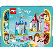 Lego 43219 Disney Princess Creative Castlesâ€‹, Toy Castle Playset With Belle And Cinderella Mini-Dolls And Bricks Sorting Box, Travel Toys For Kids, Multicolour