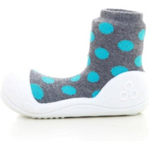 Attipas Baby Shoes Socks, Grey/White