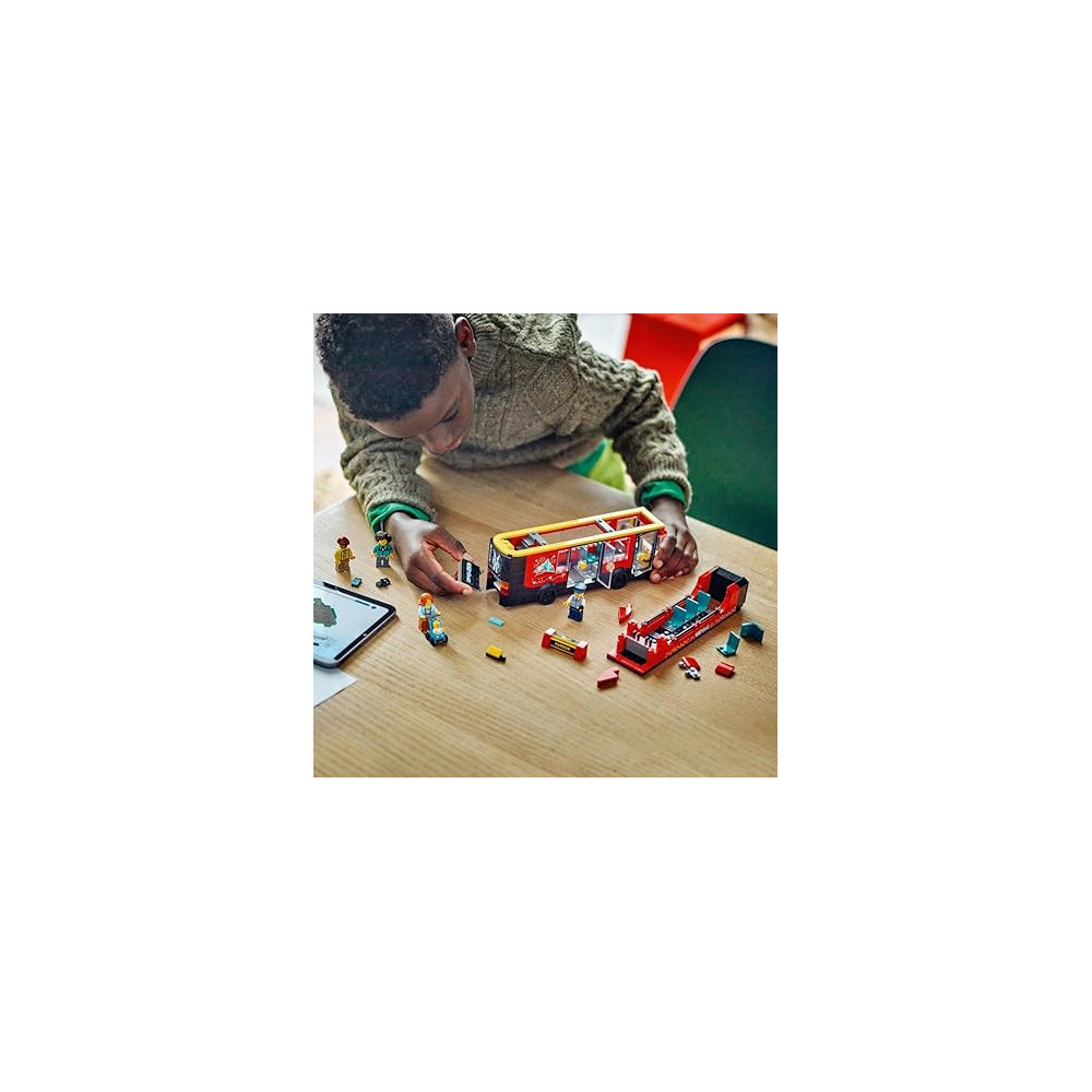 Lego City Red Double-Decker Sightseeing Bus Toy For Kids