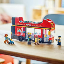 Lego City Red Double-Decker Sightseeing Bus Toy For Kids