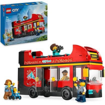 Lego City Red Double-Decker Sightseeing Bus Toy For Kids