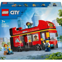 Lego City Red Double-Decker Sightseeing Bus Toy For Kids
