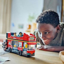 Lego City Red Double-Decker Sightseeing Bus Toy For Kids