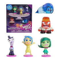 Just Play Inside Out 2 Feels Figure Set, Collectible 5 Piece Mini Action Figure Toy, Multicolour