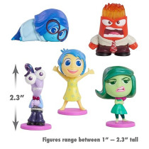 Just Play Inside Out 2 Feels Figure Set, Collectible 5 Piece Mini Action Figure Toy, Multicolour