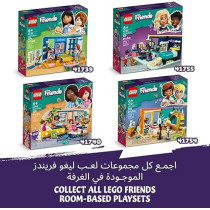 Lego 41740 Friends Aliya's Room, Mini Sleepover Party Bedroom Playset, Collectible Toy For Kids, Multicolour