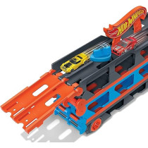 Hot Wheels Speedway Hauler Storage Carrier Scale Cars For Kids, Multicolour