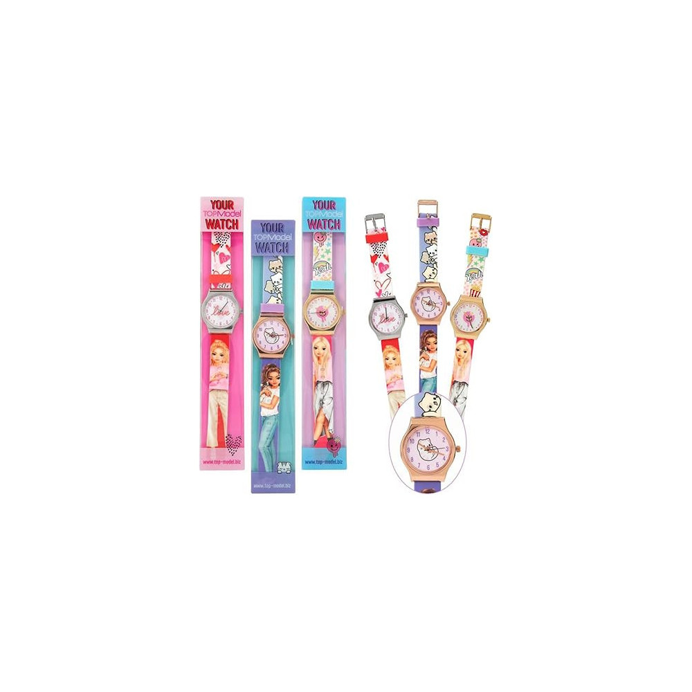 TopModel Silicone Watch With Metal Case For Girls