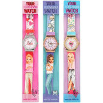 TopModel Silicone Watch With Metal Case For Girls