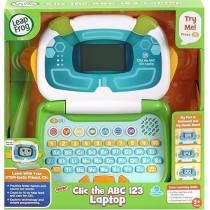 Leapfrog Clic The Abc 123 Laptop Interactive Learning For Kids With Letters And Numbers Suitable Boys Girls 3, 4, 5, 6 Plus Years Green, 615103