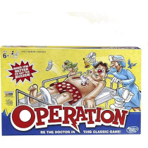 Hasbro Gaming Operation Electronic Board Game With Doctor Cards And Funny Ailments, Kids Board Games, Ages 6 Plus, 1Plus Players, Funny Board Games For Kids, Kids Gifts