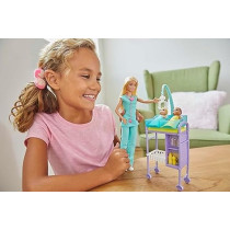 Barbie Baby Doctor Playset With Blonde Doll, 2 Infant Dolls, Toy Pieces