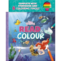Autumn Disney Princess Ariel Read And Colour Hardcover, Big Book