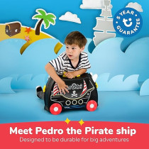 Trunki Pedro Pirate Kids Luggage, 18 Litres, Black