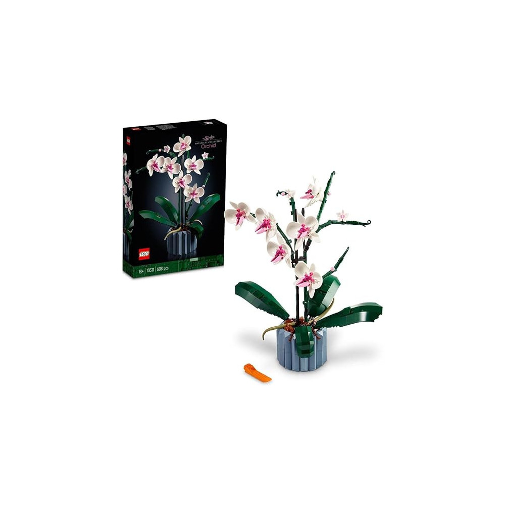 Lego Icons Orchid 10311 Plant Decor Building Kit, 608 Pieces