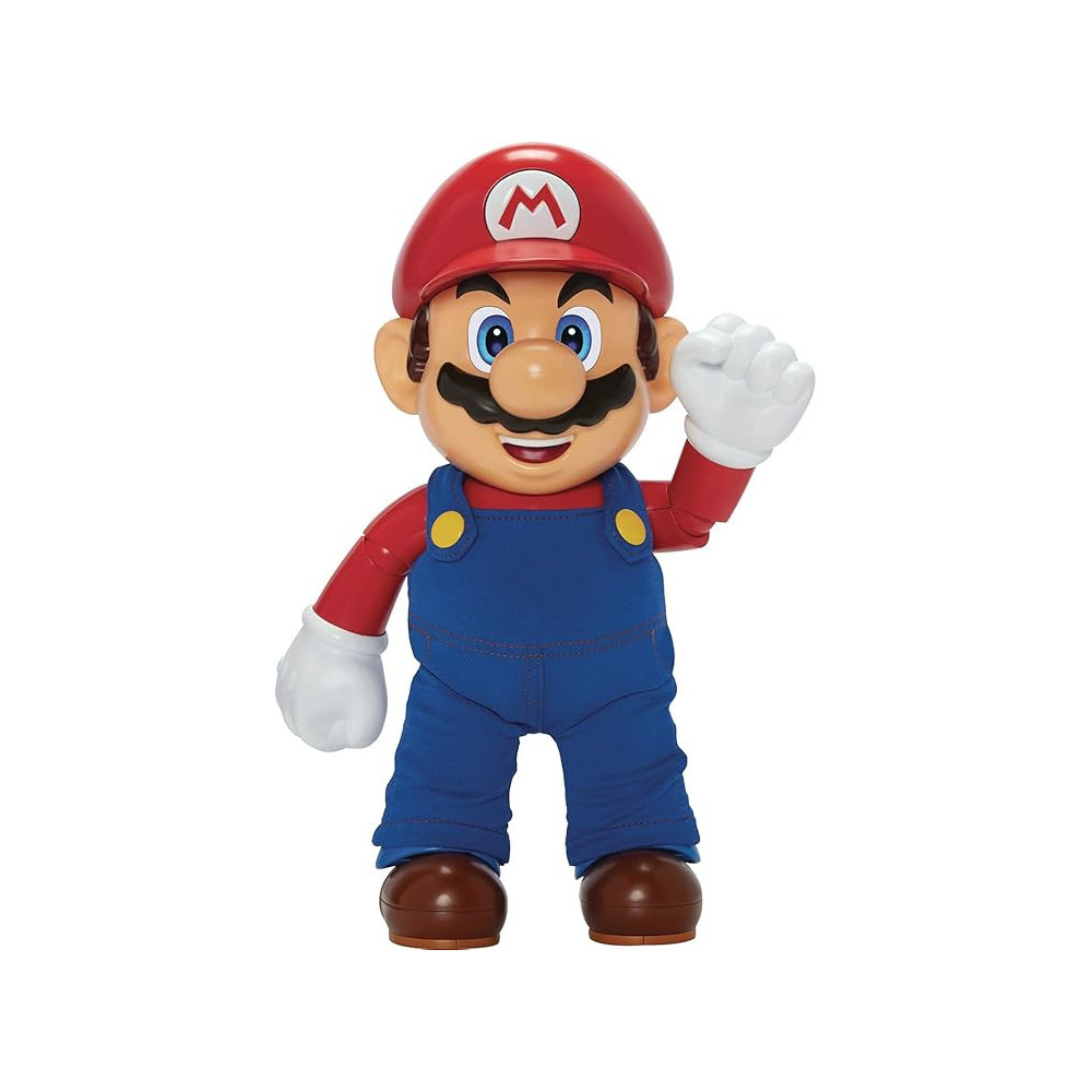 Super Mario Its-A Me, Mario Collectible Action Figure, 30 Plus Phrases And Game Sounds