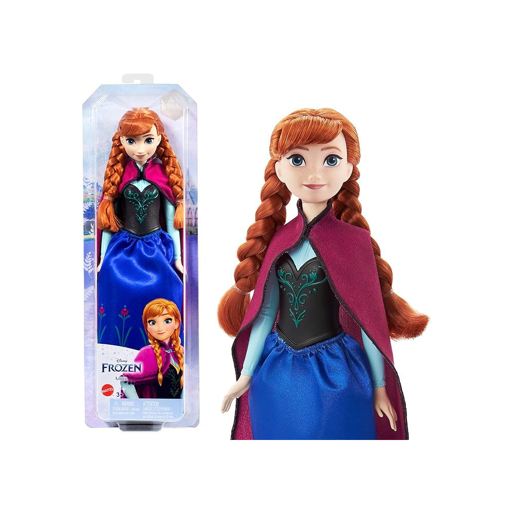 Disney Frozen Anna Fashion Doll And Long Red Hair Toy Inspired By The Movie