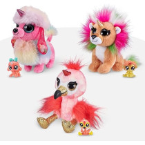 Coco Surprise Fantasy A Series 1, 3 Pack Zebra, Giraffe, Llama, Plush Toys