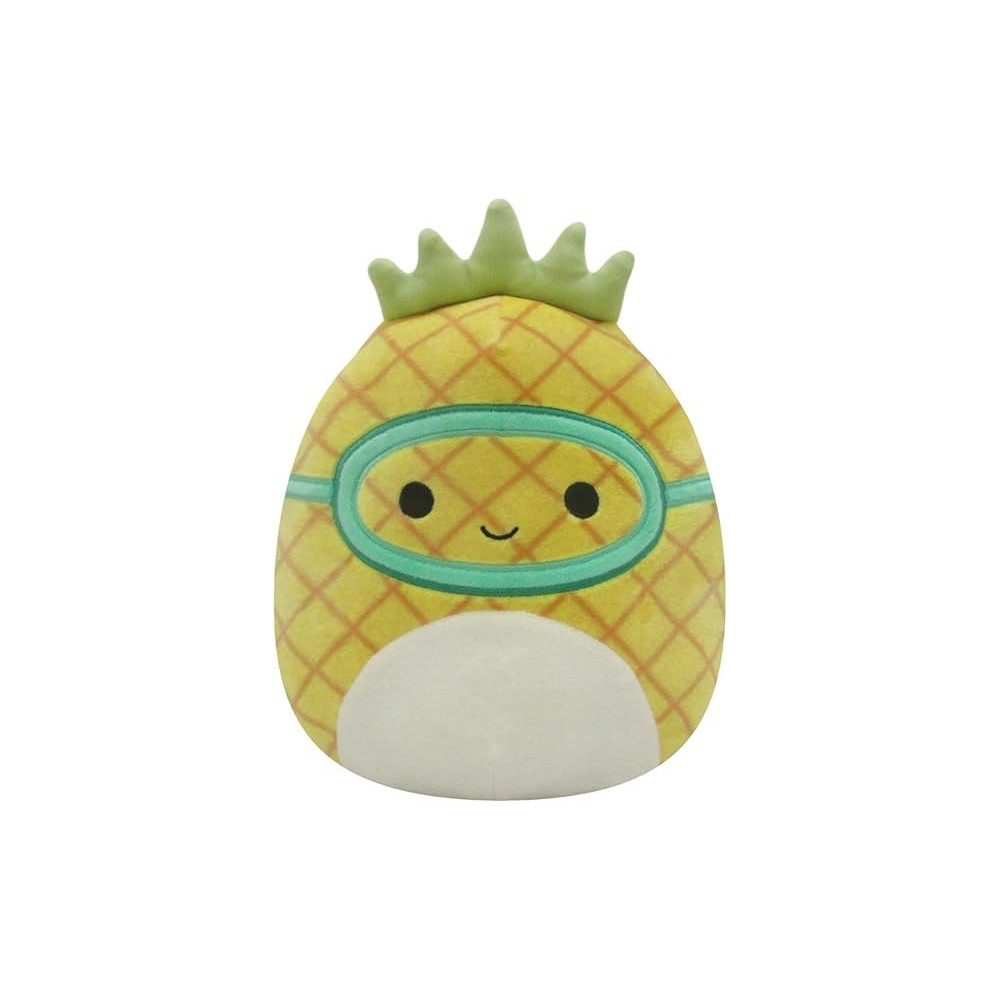 Squishmallow 7.5 Inches Maui Pineapple W Scuba Mask, Yellow