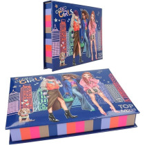 Depesche Topmodel City Girls 12704 Stationery Box With Pencils, Eraser, Paper Clips, Notes And Mirror, Approx. 20 X 15.5 X 3.2 Cm