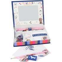 Depesche Topmodel City Girls 12704 Stationery Box With Pencils, Eraser, Paper Clips, Notes And Mirror, Approx. 20 X 15.5 X 3.2 Cm