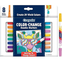 Crayola Color Change Markers, Gift For Teens, 8Ct